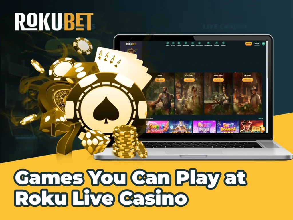 Jogos que pode jogar no Roku Live Casino