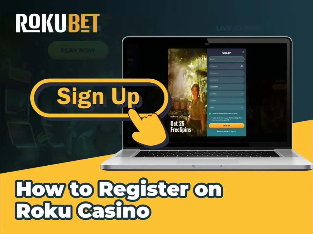 How to Register on Roku Casino